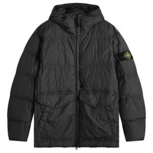 Stone Island Crinkle Reps Hooded Down Jacket