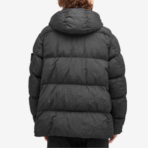 Stone Island Crinkle Reps Hooded Down Jacket