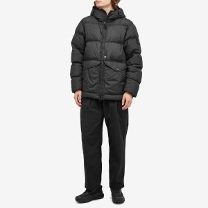 Stone Island Crinkle Reps Hooded Down Jacket