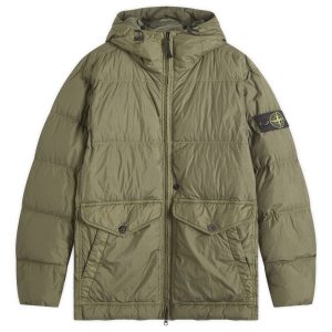 Stone Island Crinkle Reps Hooded Down Jacket