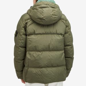 Stone Island Crinkle Reps Hooded Down Jacket