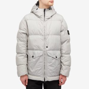 Stone Island Crinkle Reps Hooded Down Jacket