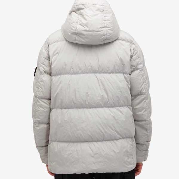 Stone Island Crinkle Reps Hooded Down Jacket