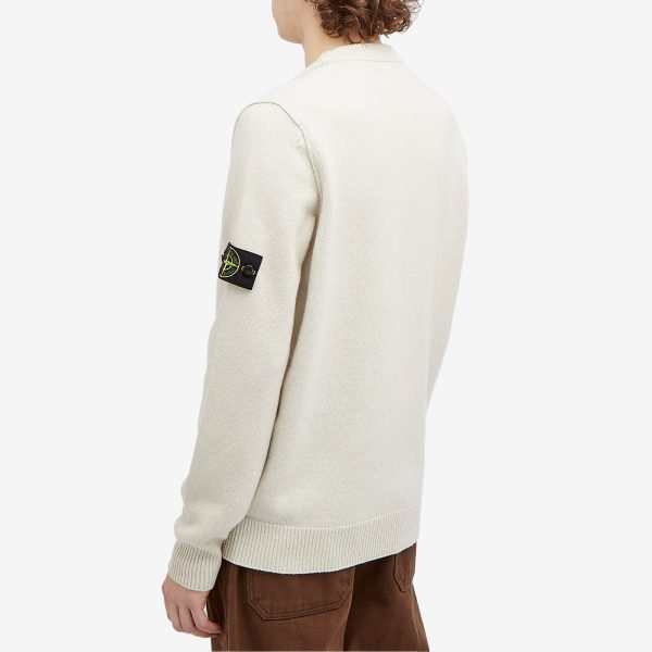 Stone Island Reverse Seam Lambswool Crew Neck Jumper