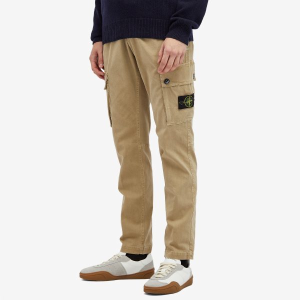 Stone Island Brushed Cotton Canvas Cargo Pants