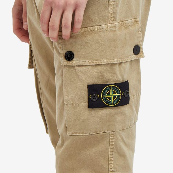 Stone Island Brushed Cotton Canvas Cargo Pants