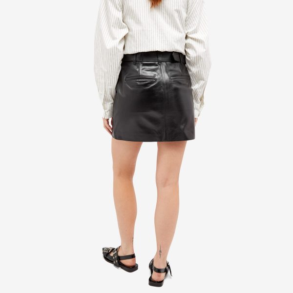 Anine Bing Mini Leather Ana Skirt