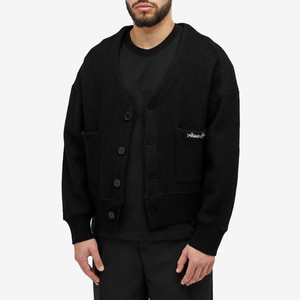 about:blank Pocket Logo Cardigan