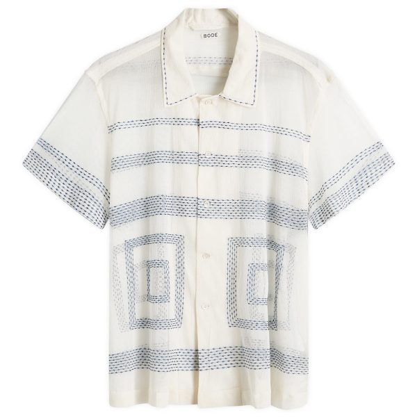 BODE Tile Stitch Vacation Shirt