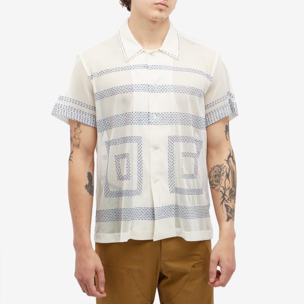 BODE Tile Stitch Vacation Shirt