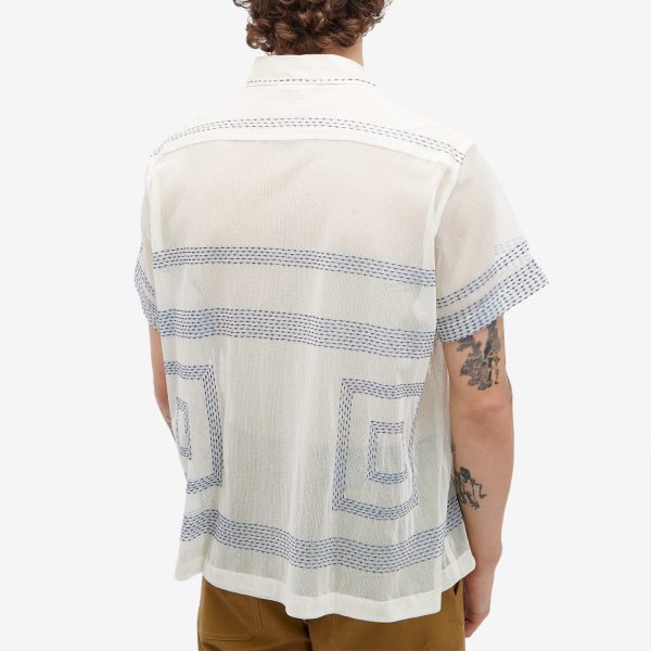 BODE Tile Stitch Vacation Shirt