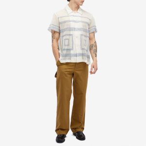 BODE Tile Stitch Vacation Shirt