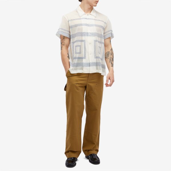 BODE Tile Stitch Vacation Shirt