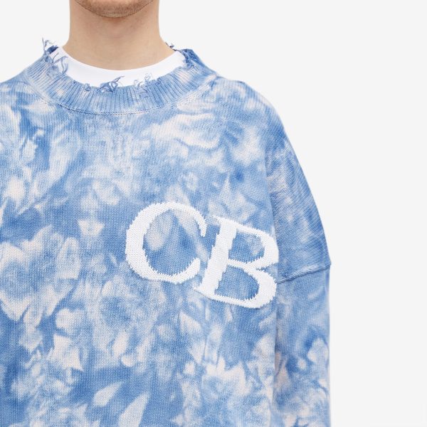 Cole Buxton Distressed CB Knit Sweat