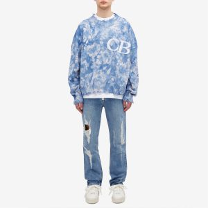 Cole Buxton Distressed CB Knit Sweat