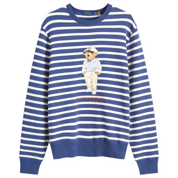 Polo Ralph Lauren Hemingway Bear Stripe Crew Sweatshirt