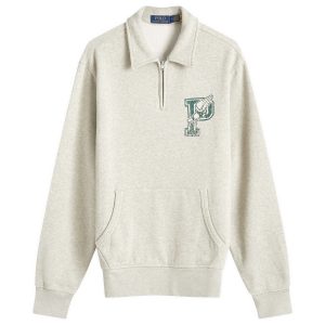 Polo Ralph Lauren College Logo Half Zip Sweatshirt