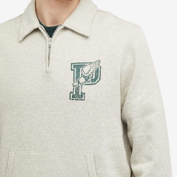 Polo Ralph Lauren College Logo Half Zip Sweatshirt