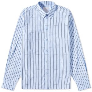 Givenchy Repeat Logo Long Sleeve Stripe Shirt