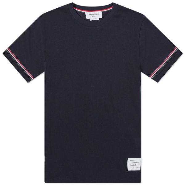 Thom Browne Rib Cuff Trim T-Shirt