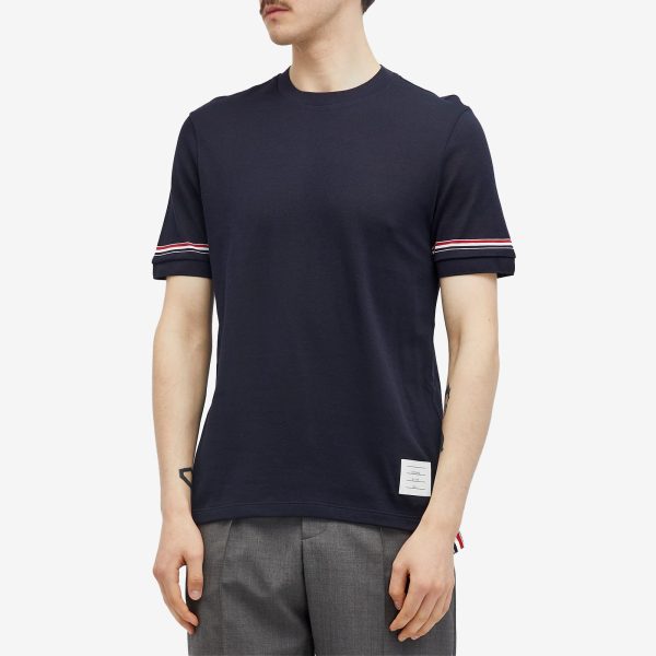 Thom Browne Rib Cuff Trim T-Shirt