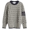 Thom Browne Cerw Neck Cable Knit