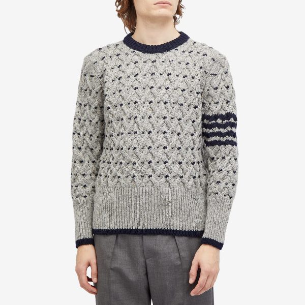 Thom Browne Cerw Neck Cable Knit