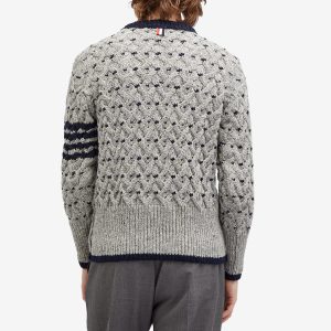 Thom Browne Cerw Neck Cable Knit