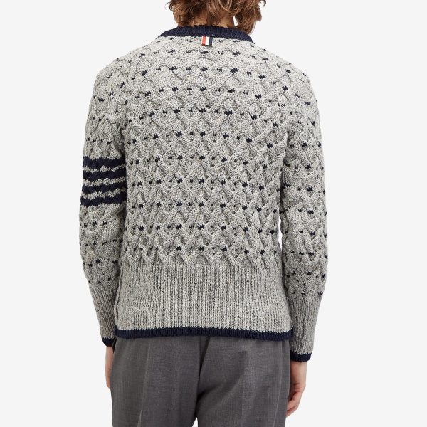 Thom Browne Cerw Neck Cable Knit