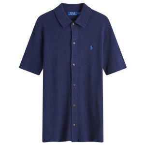 Polo Ralph Lauren Button Through Knitted Polo Shirt