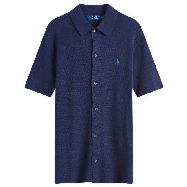 Polo Ralph Lauren Button Through Knitted Polo Shirt