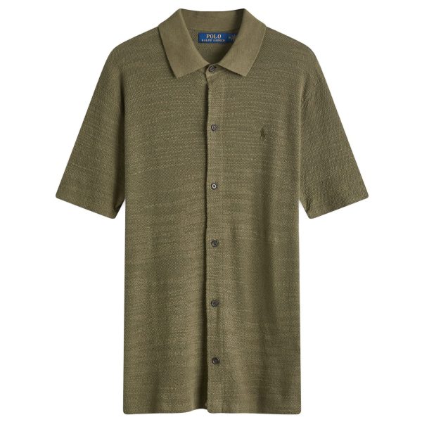 Polo Ralph Lauren Button Through Knitted Polo Shirt