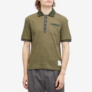 Thom Browne Textured Tipped Polo