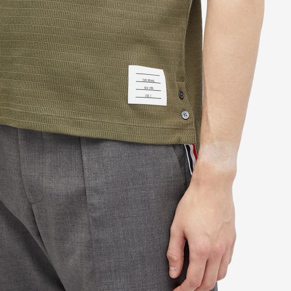 Thom Browne Textured Tipped Polo