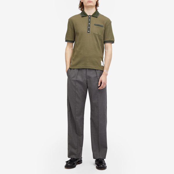 Thom Browne Textured Tipped Polo