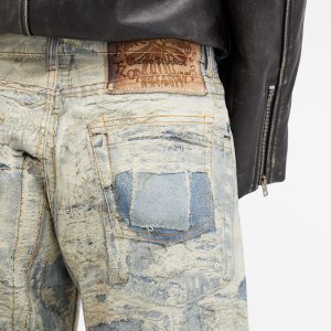 Acne Studios Printed Wide Leg Jeans