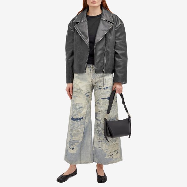 Acne Studios Printed Wide Leg Jeans