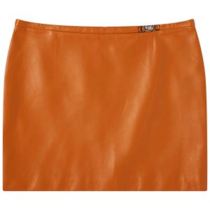 Versace Mini Leather Skirt