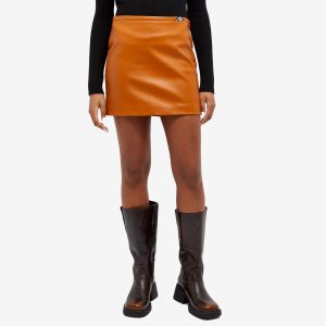 Versace Mini Leather Skirt