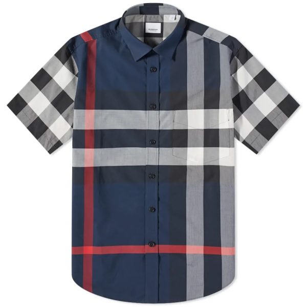 Burberry Short Sleeve Somerton Large Check Shirt