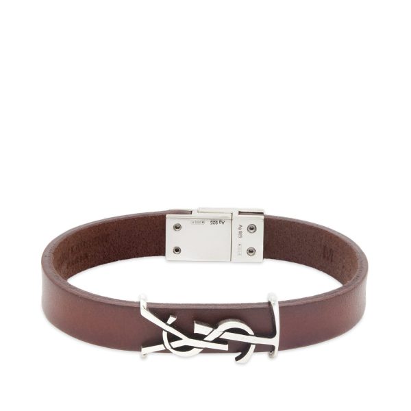 Saint Laurent YSL Leather Bracelet