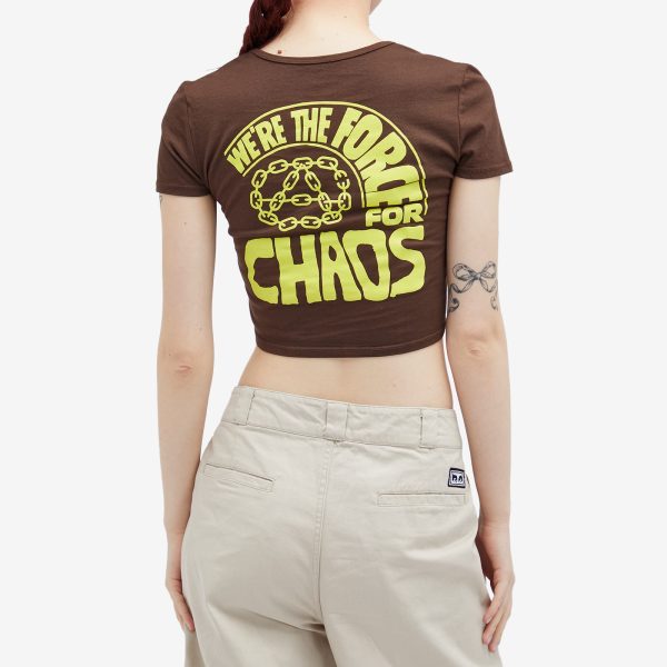 Obey Force For Chaos Crop T-Shirt