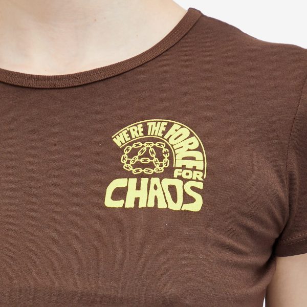 Obey Force For Chaos Crop T-Shirt