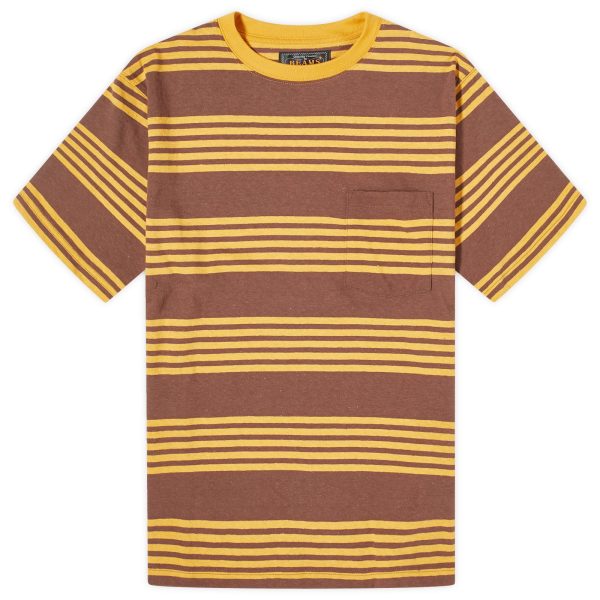 Beams Plus Nep Stripe Pocket T-Shirt