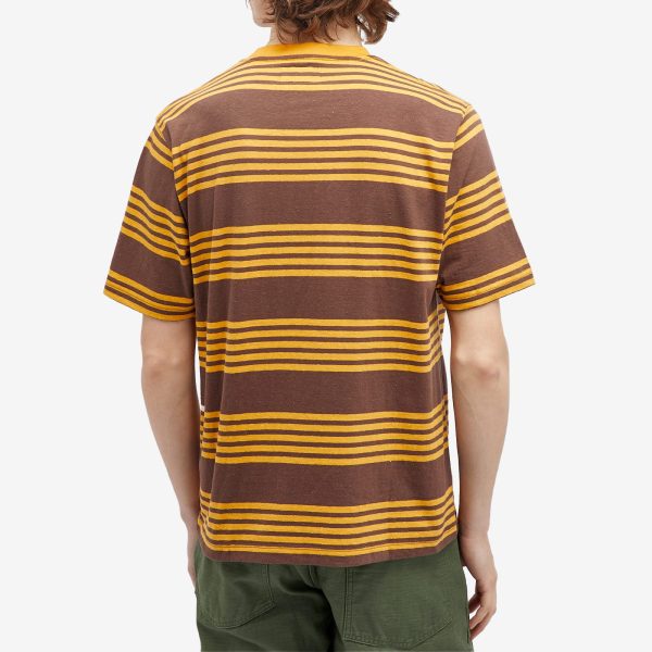 Beams Plus Nep Stripe Pocket T-Shirt