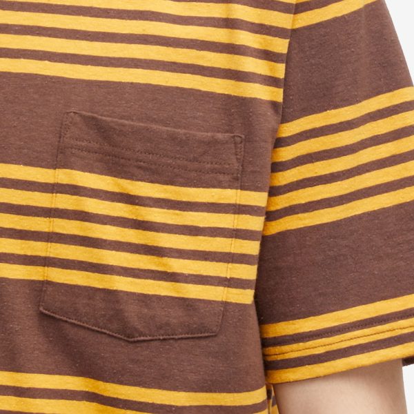 Beams Plus Nep Stripe Pocket T-Shirt