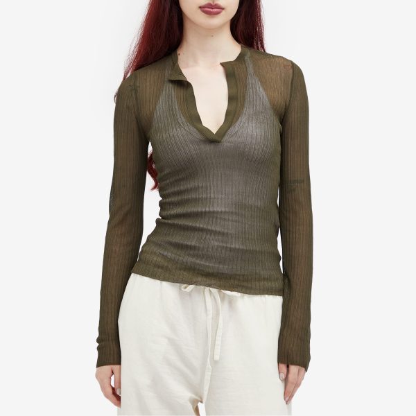 Max Mara Saggina V Neck Long Sleeve Top