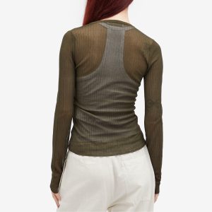 Max Mara Saggina V Neck Long Sleeve Top