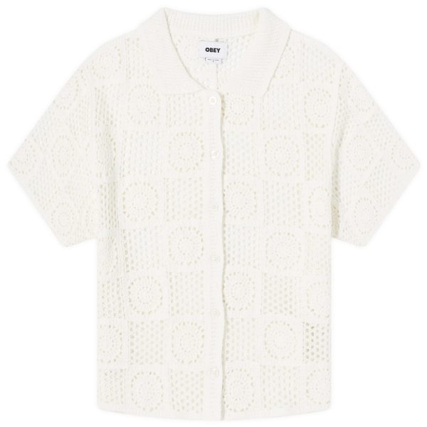 Obey Agatha Crochet Knit Top