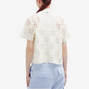 Obey Agatha Crochet Knit Top